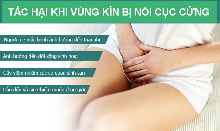 4 TÁC HẠI NGUY HIỂM KHI VÙNG KÍN BỊ NỔI CỤC