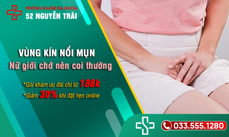 Hiện tượng nổi mụn vùng kín ở nữ giới