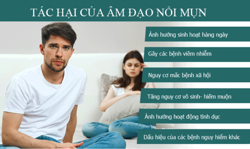 ÂM ĐẠO NỔI MỤN GÂY ẢNH HƯỞNG GÌ?